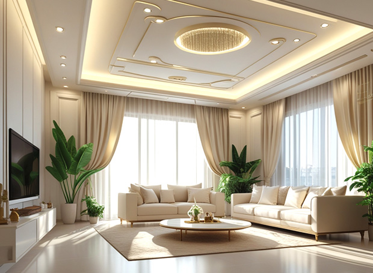 Thiết kế thi công Trần thạch cao giật cấp tại Vũng Tàu | AKITA