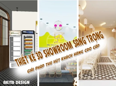 Thiết kế 3D showroom sang trọng - giải pháp thu hút khách hàng cao cấp