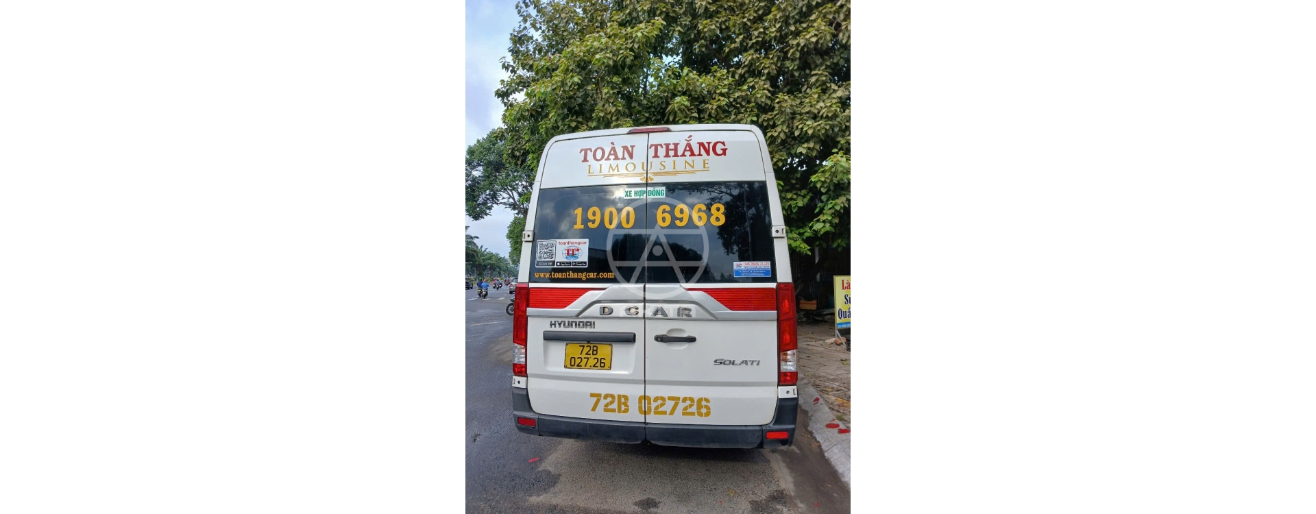 DÁN DECAL XE HỢP ĐỒNG - BIỂN SỐ XE CHO NHÀ XE TOÀN THẮNG