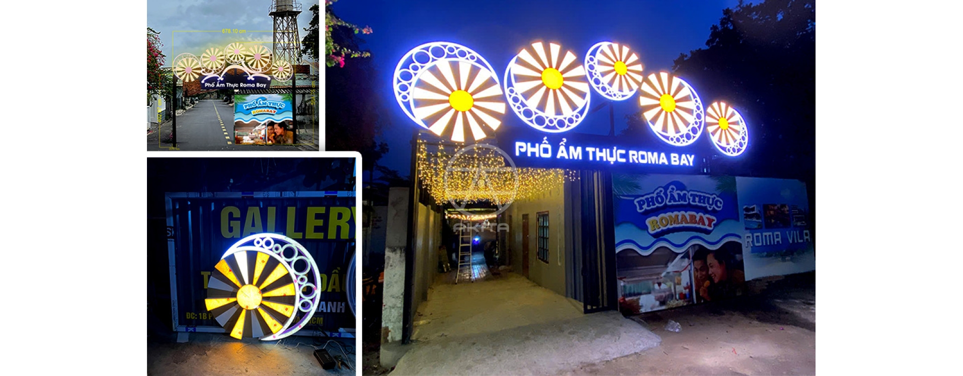 Dự án thi công bảng hiệu & cổng chào ROMA BAY