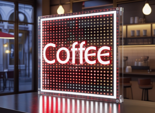 Bảng hiệu Cafe LED MATRIX